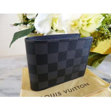 ルイヴィトンLOUIS VUITTON ダミエ二つ折り札入れ財布 N62663